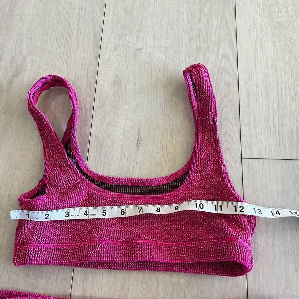 Good American women 2pcs swimsuit top size 1/2 and bottom 3/4